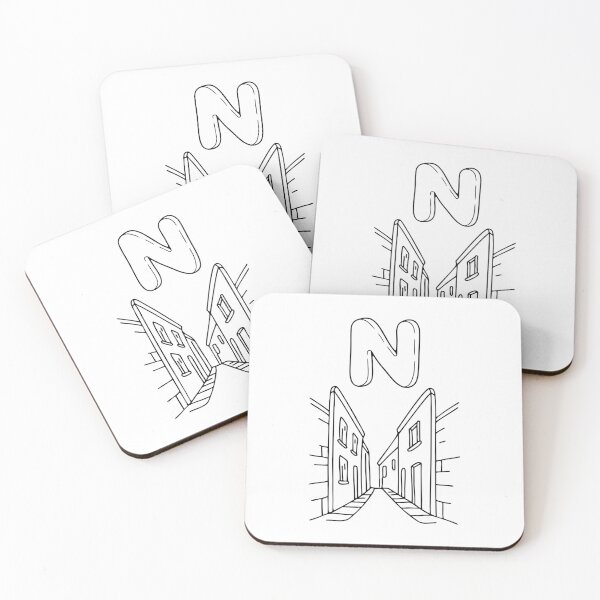 Item preview, An Illustration of letter N stand for Narrow designed and sold by rasagamastore.