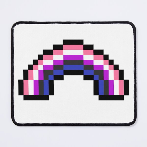 Item preview, Pixel Rainbow Design in Gender Fluid Pride Flag Colors designed and sold by LiveLoudGraphic.