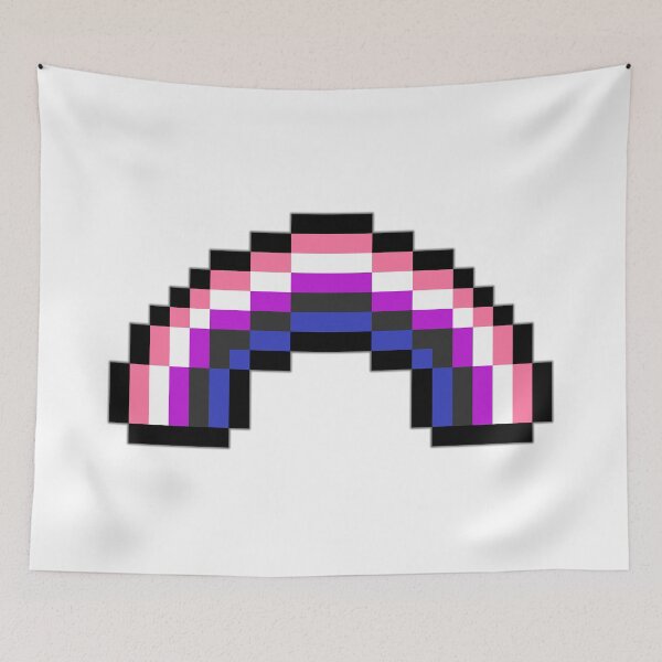 Item preview, Pixel Rainbow Design in Gender Fluid Pride Flag Colors designed and sold by LiveLoudGraphic.