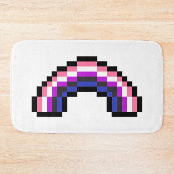 Item preview, Pixel Rainbow Design in Gender Fluid Pride Flag Colors designed and sold by LiveLoudGraphic.