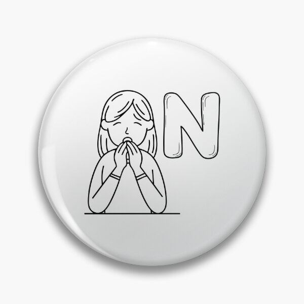 Item preview, An Illustration of letter N stand for Nausea designed and sold by rasagamastore.