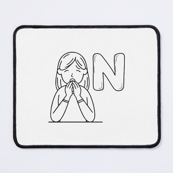 Item preview, An Illustration of letter N stand for Nausea designed and sold by rasagamastore.