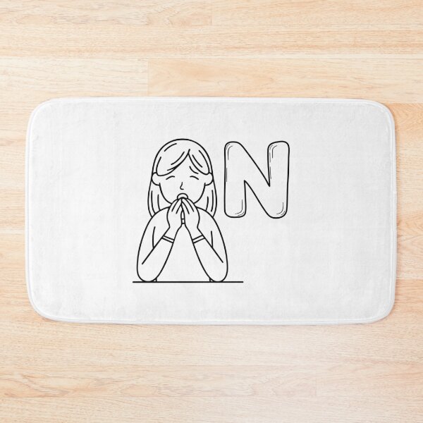 Item preview, An Illustration of letter N stand for Nausea designed and sold by rasagamastore.
