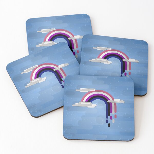 Item preview, Gender Fluid Pride Flag Minimalist Drip Rainbow Design designed and sold by LiveLoudGraphic.