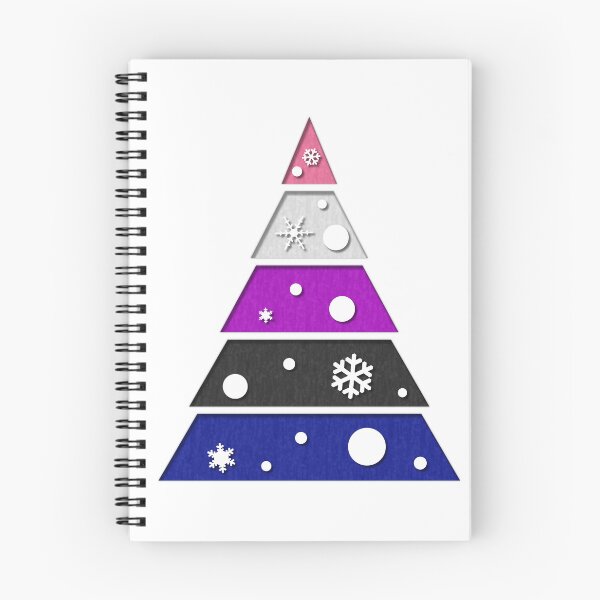 Item preview, Minimalist Christmas Tree in Gender Fluid Pride Flag Colors designed and sold by LiveLoudGraphic.