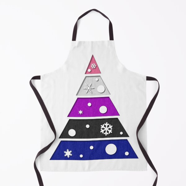Item preview, Minimalist Christmas Tree in Gender Fluid Pride Flag Colors designed and sold by LiveLoudGraphic.
