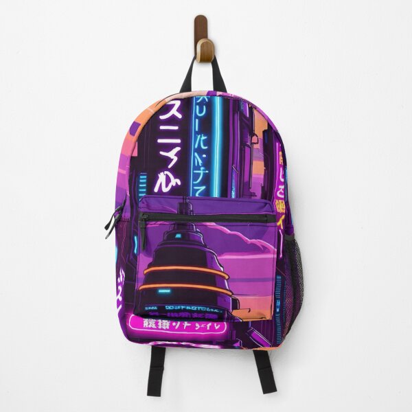 Item preview, Cyberpunk Neon Skyline Futuristic Cityscape Vaporwave designed and sold by ErSaSolutions.