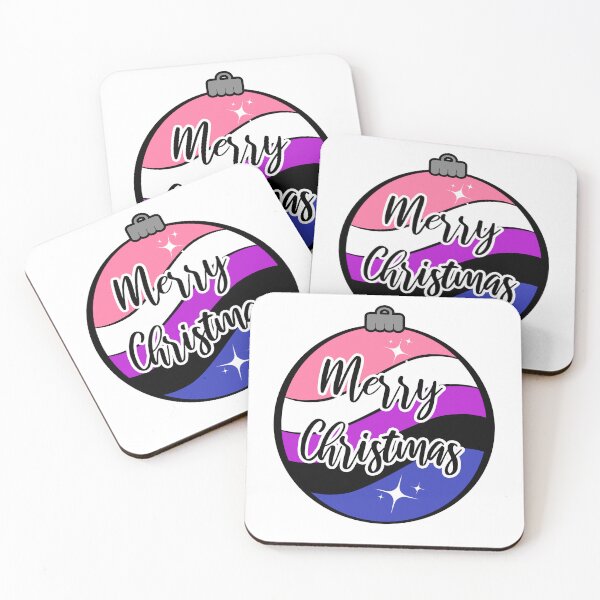 Item preview, Christmas Ornament in Gender Fluid Pride Flag Colors designed and sold by LiveLoudGraphic.