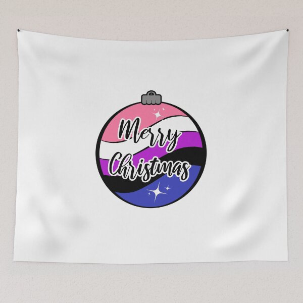 Item preview, Christmas Ornament in Gender Fluid Pride Flag Colors designed and sold by LiveLoudGraphic.
