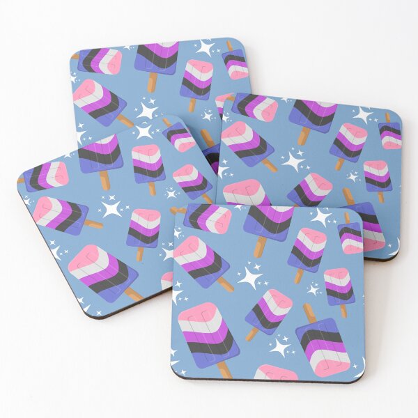 Item preview, Cute Gender Fluid Ice Pops designed and sold by LiveLoudGraphic.