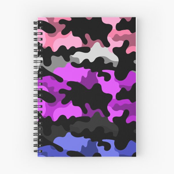 Item preview, Seamless Repeating Camouflage Textured Gender Fluid Pride Flag Pattern designed and sold by LiveLoudGraphic.