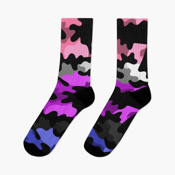 Item preview, Seamless Repeating Camouflage Textured Gender Fluid Pride Flag Pattern designed and sold by LiveLoudGraphic.