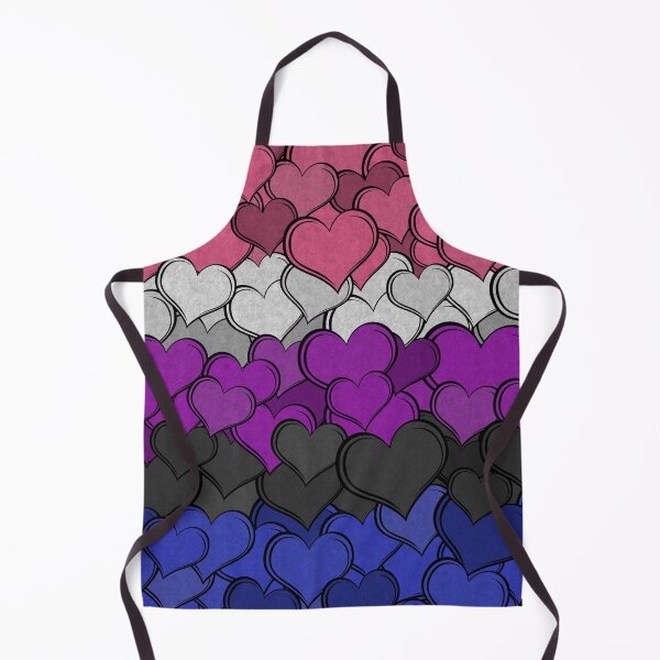 Item preview, Overlapping Hearts in Gender Fluid Pride Flag Colors designed and sold by LiveLoudGraphic.