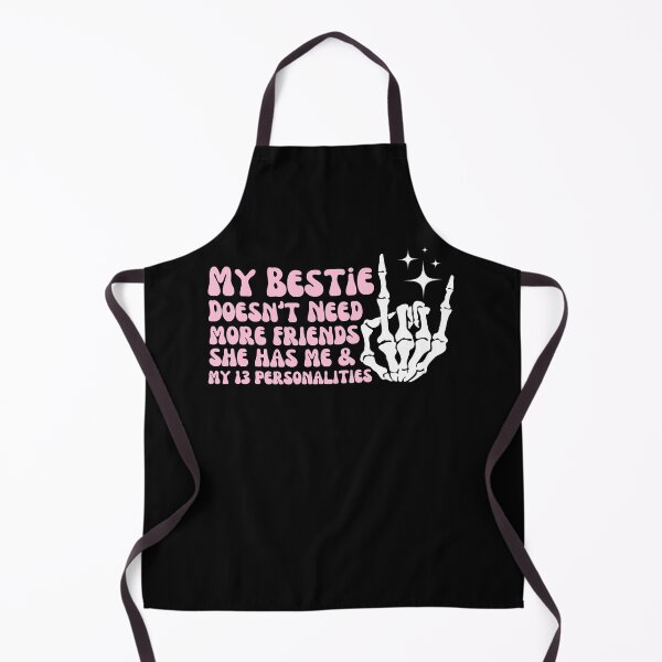 Item preview, My Bestie Doesn't Need More Friends She Has Me - BFF Retro Skull Gift Lovers - Groovy Skull BFF Funny designed and sold by Run to Creations.