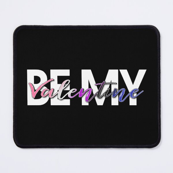 Item preview, Be My Valentine Gender Fluid Pride Holiday Typography Design designed and sold by LiveLoudGraphic.