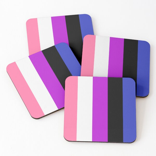 Item preview, Vertical Repeating Gender Fluid Pride Flag Pattern designed and sold by LiveLoudGraphic.
