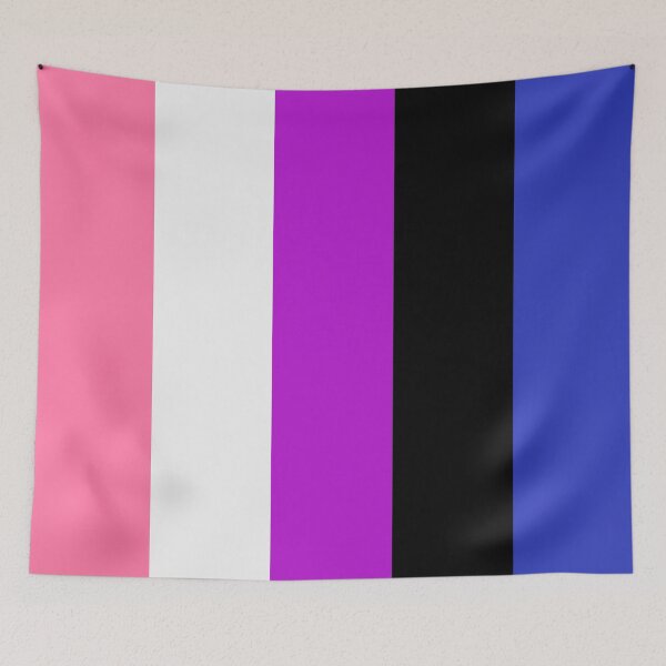 Item preview, Vertical Repeating Gender Fluid Pride Flag Pattern designed and sold by LiveLoudGraphic.