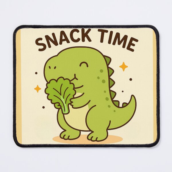 Item preview, Snack Time Dino – Cute Healthy Eating Dinosaur Art designed and sold by Puretrendsetter.