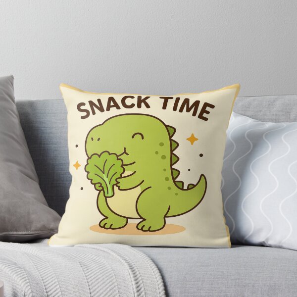 Item preview, Snack Time Dino – Cute Healthy Eating Dinosaur Art designed and sold by Puretrendsetter.