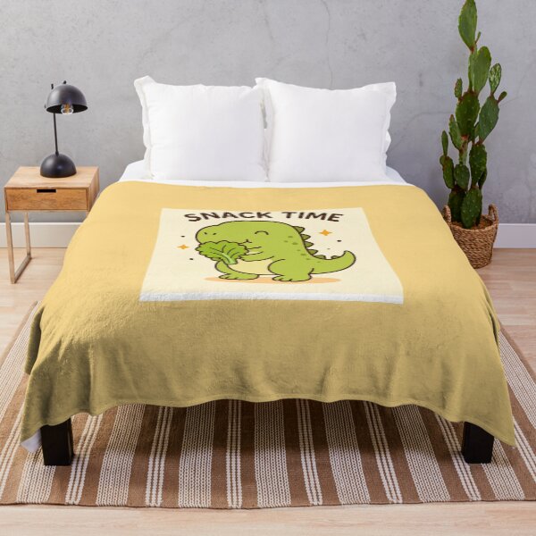 Item preview, Snack Time Dino – Cute Healthy Eating Dinosaur Art designed and sold by Puretrendsetter.