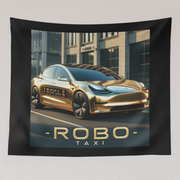Item preview, Tesla robo taxi designed and sold by TEEJAMBOREE.
