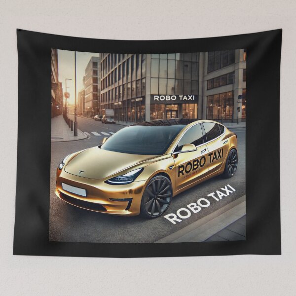 Item preview, Tesla robo taxi designed and sold by TEEJAMBOREE.