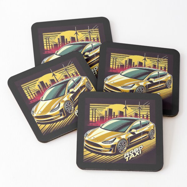 Item preview, Tesla robo taxi designed and sold by TEEJAMBOREE.