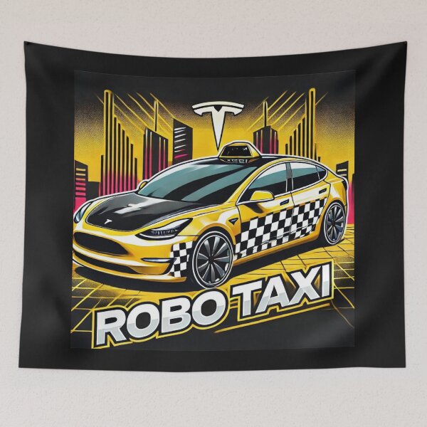 Item preview, Tesla robo taxi designed and sold by TEEJAMBOREE.