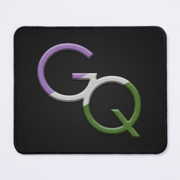 Item preview, Genderqueer Symbol in Pride Flag Colors designed and sold by LiveLoudGraphic.