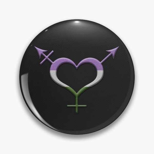 Artikelvorschau, Herzförmiges Genderqueer-Transgender-Pride-Symbol entworfen und verkauft von LiveLoudGraphic.