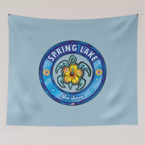 Item preview, Spring Lake Beach NJ sea turtle hibiscus designed and sold by studioss76.