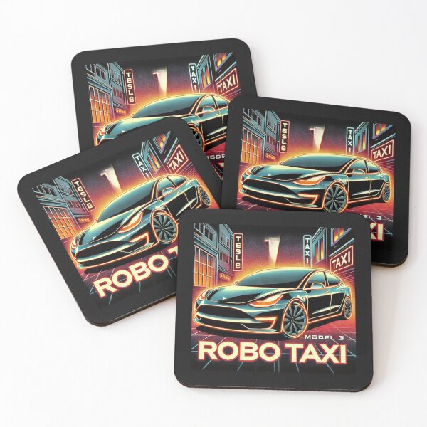 Item preview, Tesla robo taxi designed and sold by TEEJAMBOREE.