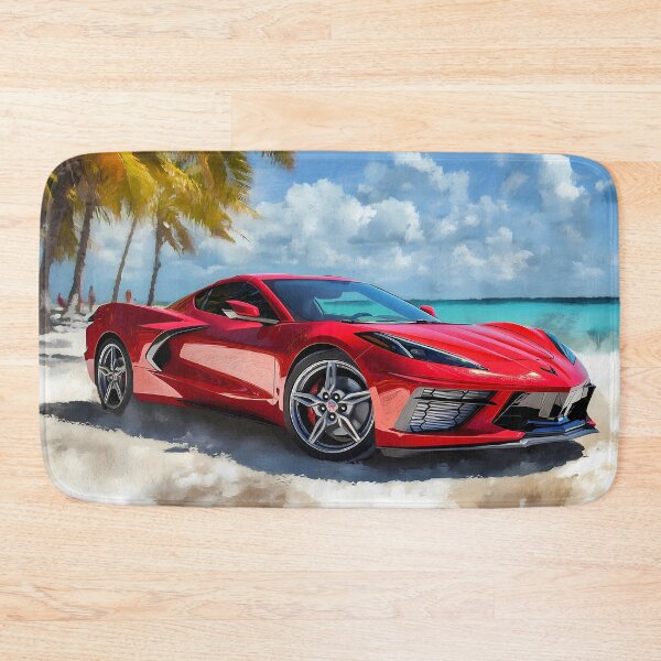 Item preview, Red Corvette Stingray C8 – Pop Art Edition V designed and sold by AutoPopStudio.