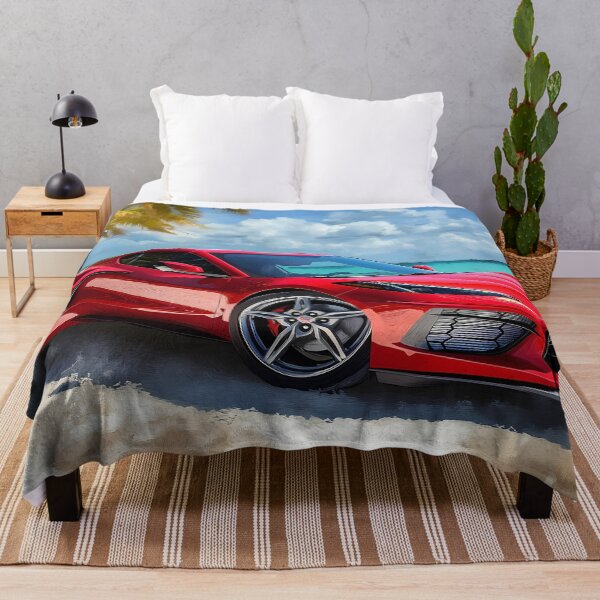 Item preview, Red Corvette Stingray C8 – Pop Art Edition V designed and sold by AutoPopStudio.