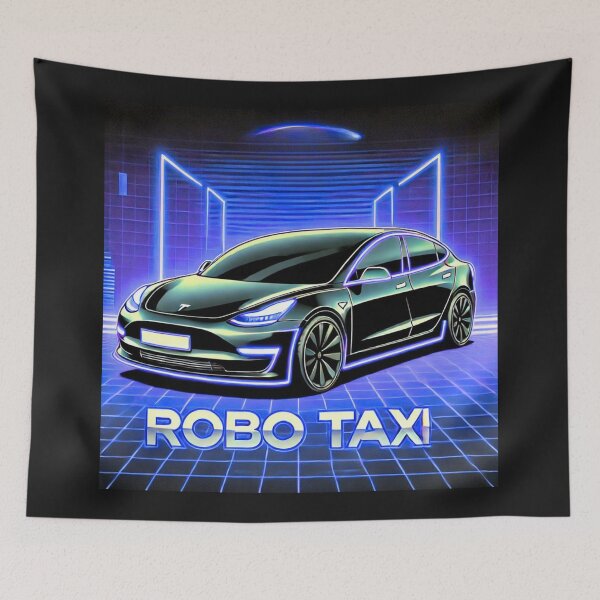 Item preview, Tesla robo taxi designed and sold by TEEJAMBOREE.