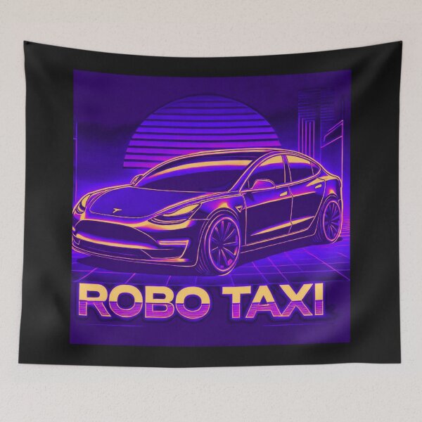 Item preview, Tesla robo taxi designed and sold by TEEJAMBOREE.