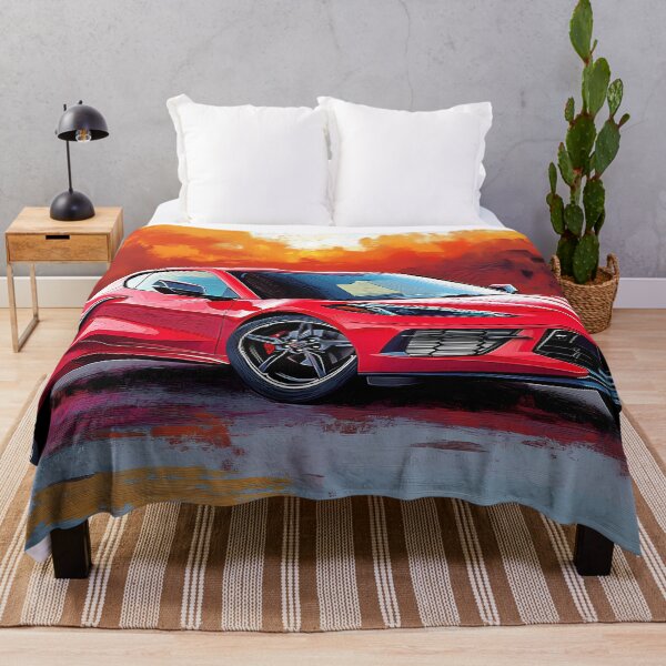 Item preview, Red Corvette Stingray C8 – Pop Art Edition VIII designed and sold by AutoPopStudio.