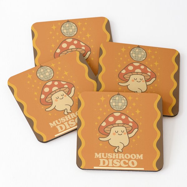 Item preview, Mushroom Disco – Groovy Dancing Fungi Art designed and sold by Puretrendsetter.
