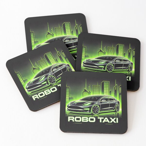 Item preview, Tesla robo taxi designed and sold by TEEJAMBOREE.