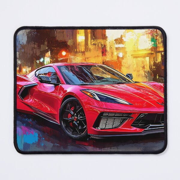 Item preview, Candy Apple Red Corvette Stingray C8 – Pop Art Edition II designed and sold by AutoPopStudio.