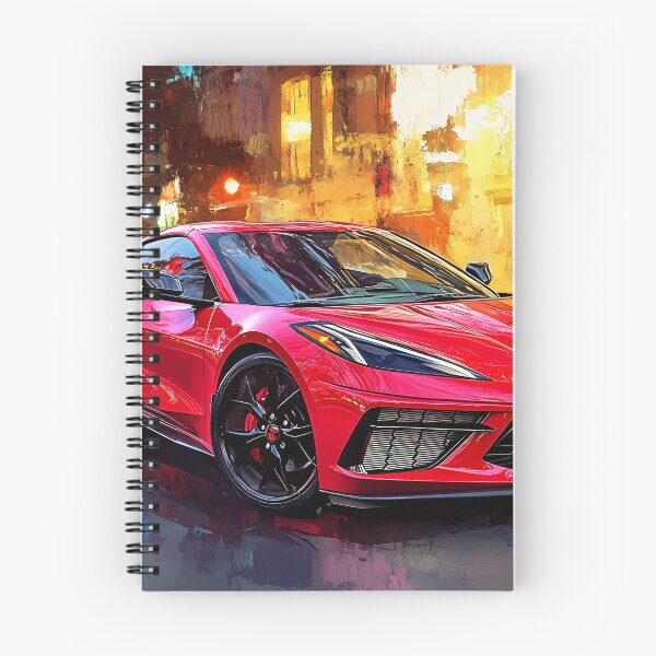 Item preview, Candy Apple Red Corvette Stingray C8 – Pop Art Edition II designed and sold by AutoPopStudio.