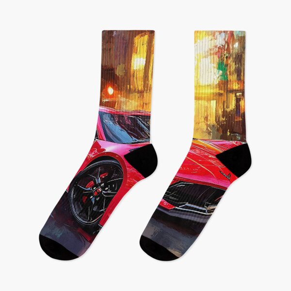 Item preview, Candy Apple Red Corvette Stingray C8 – Pop Art Edition II designed and sold by AutoPopStudio.