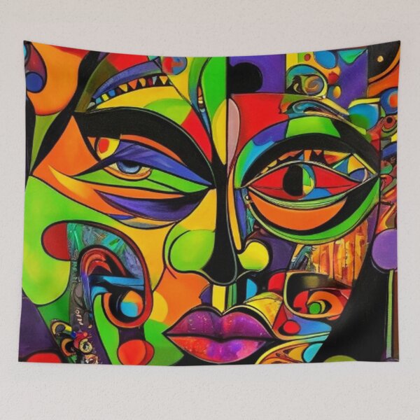 Item preview, Abstract Face Art designed and sold by TheDarkWardrobe.