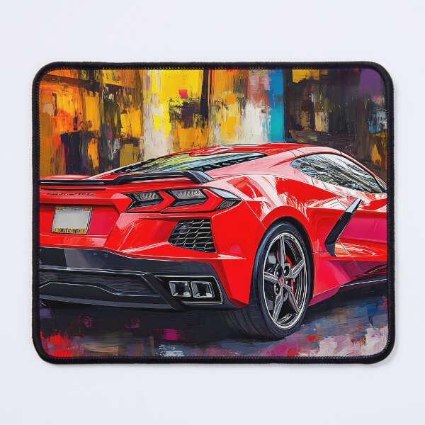 Item preview, Candy Apple Red Corvette Stingray C8 – Pop Art Edition V designed and sold by AutoPopStudio.