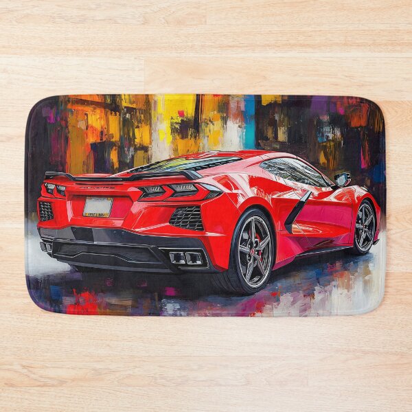 Item preview, Candy Apple Red Corvette Stingray C8 – Pop Art Edition V designed and sold by AutoPopStudio.