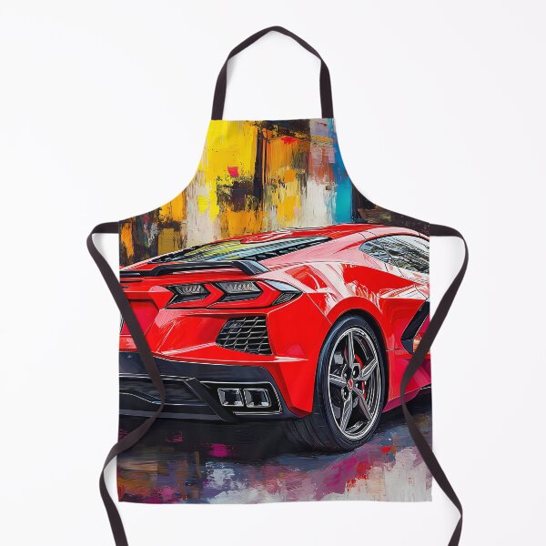 Item preview, Candy Apple Red Corvette Stingray C8 – Pop Art Edition V designed and sold by AutoPopStudio.