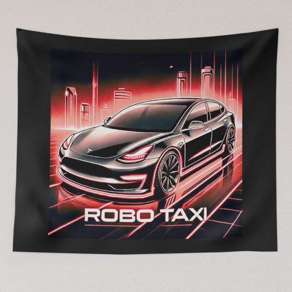 Item preview, Tesla robo taxi designed and sold by TEEJAMBOREE.