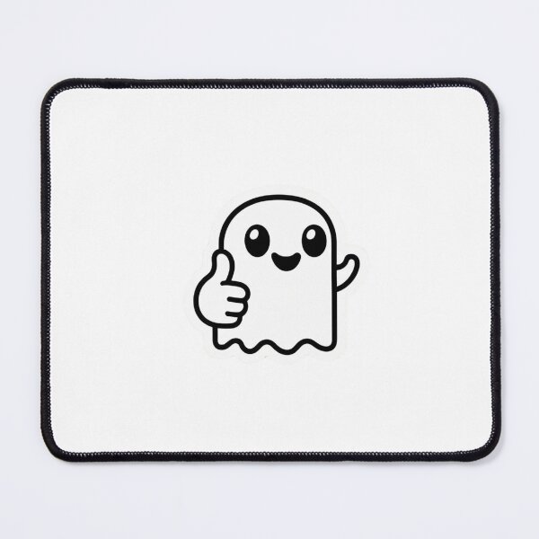 Item preview, cute minimalistic ghost thumbs up designed and sold by Cute World.