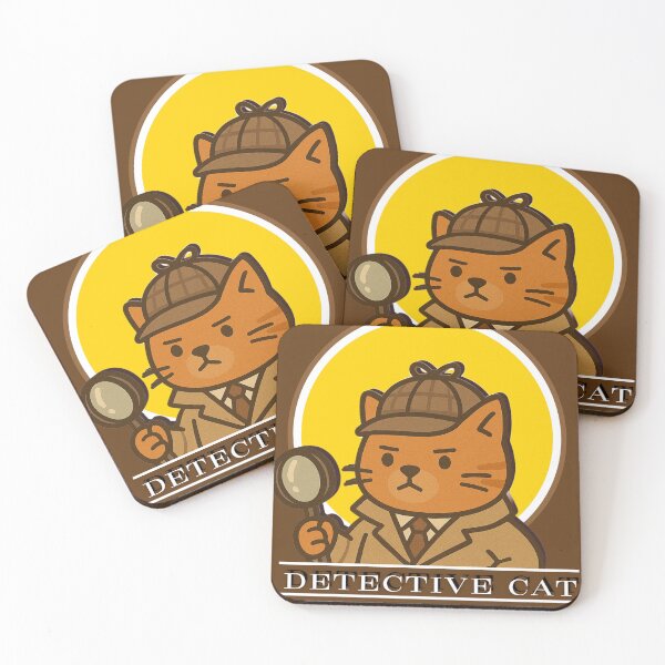 Item preview, Detective Cat – Cute Vintage Cat Investigator Art designed and sold by Puretrendsetter.