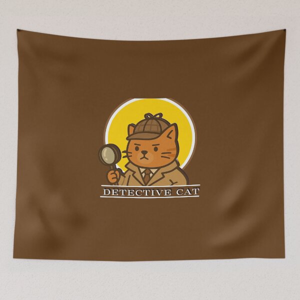 Item preview, Detective Cat – Cute Vintage Cat Investigator Art designed and sold by Puretrendsetter.